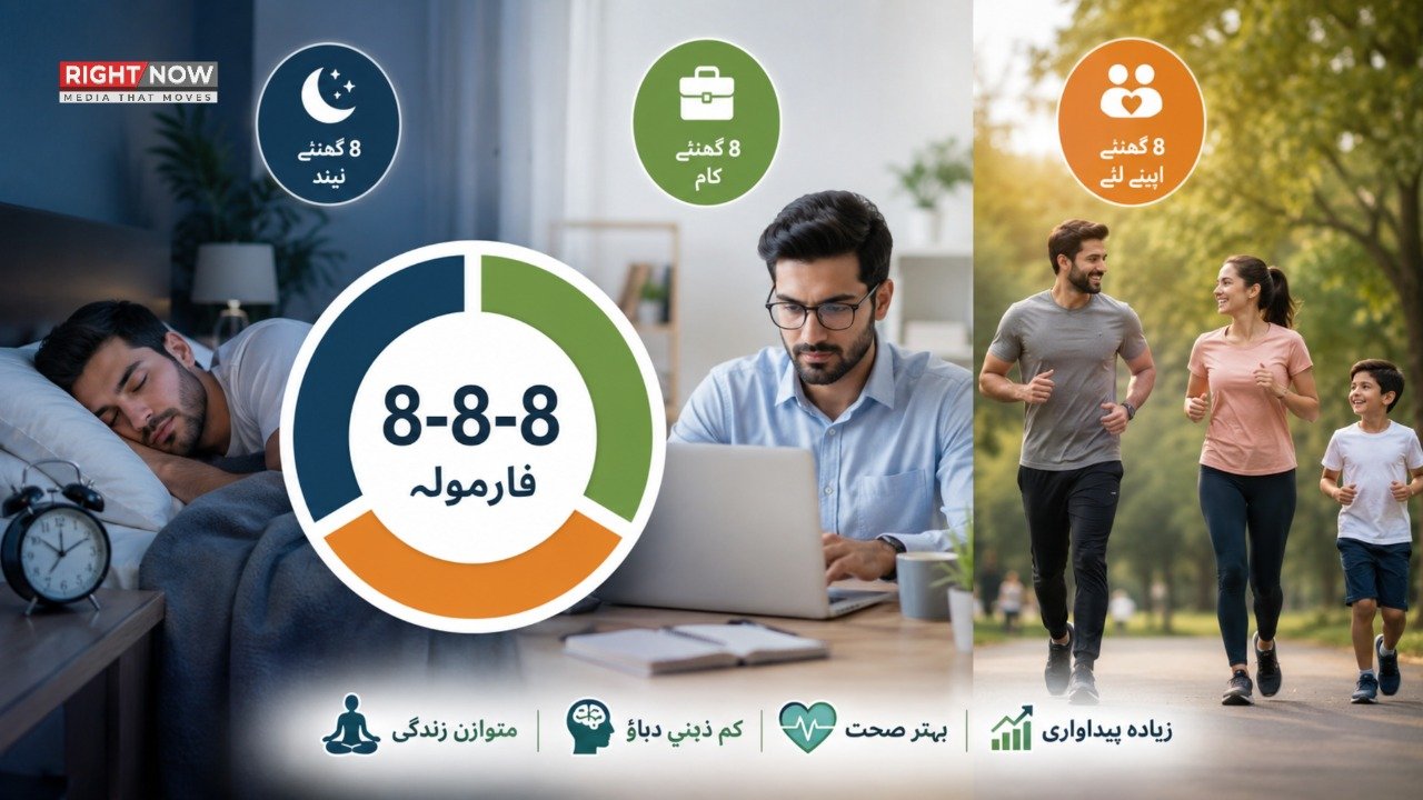8-8-8 فارمولا کی مقبولیت: متوازن زندگی کے لئے ماہرین کی تجاویز