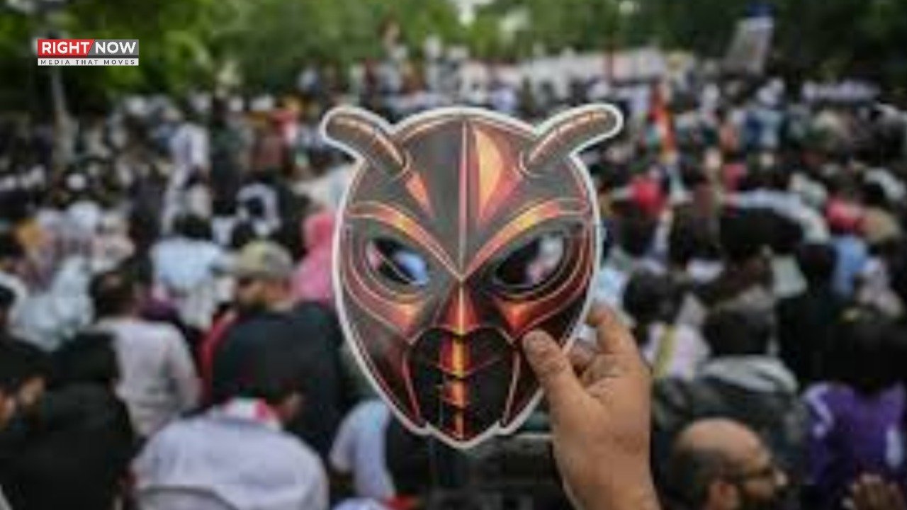نئی دہلی میں کاکروچ جنتا پارٹی کا احتجاج، وزیر تعلیم کے استعفے کا مطالبہ