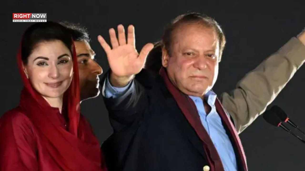 مظفرآباد میں مسلم لیگ کا پاور شو، نواز شریف اور مریم نواز کی آمد
