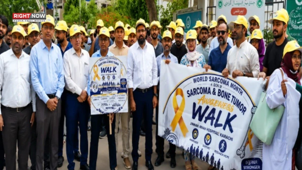 جناح اسپتال میں ہڈیوں کے کینسر سے آگاہی واک، عوام میں شعور بیدار کرنے کی کوشش