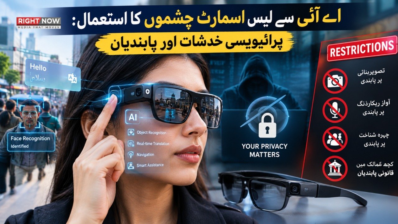 اے آئی سے لیس اسمارٹ چشموں کا استعمال: پرائیویسی خدشات اور پابندیاں