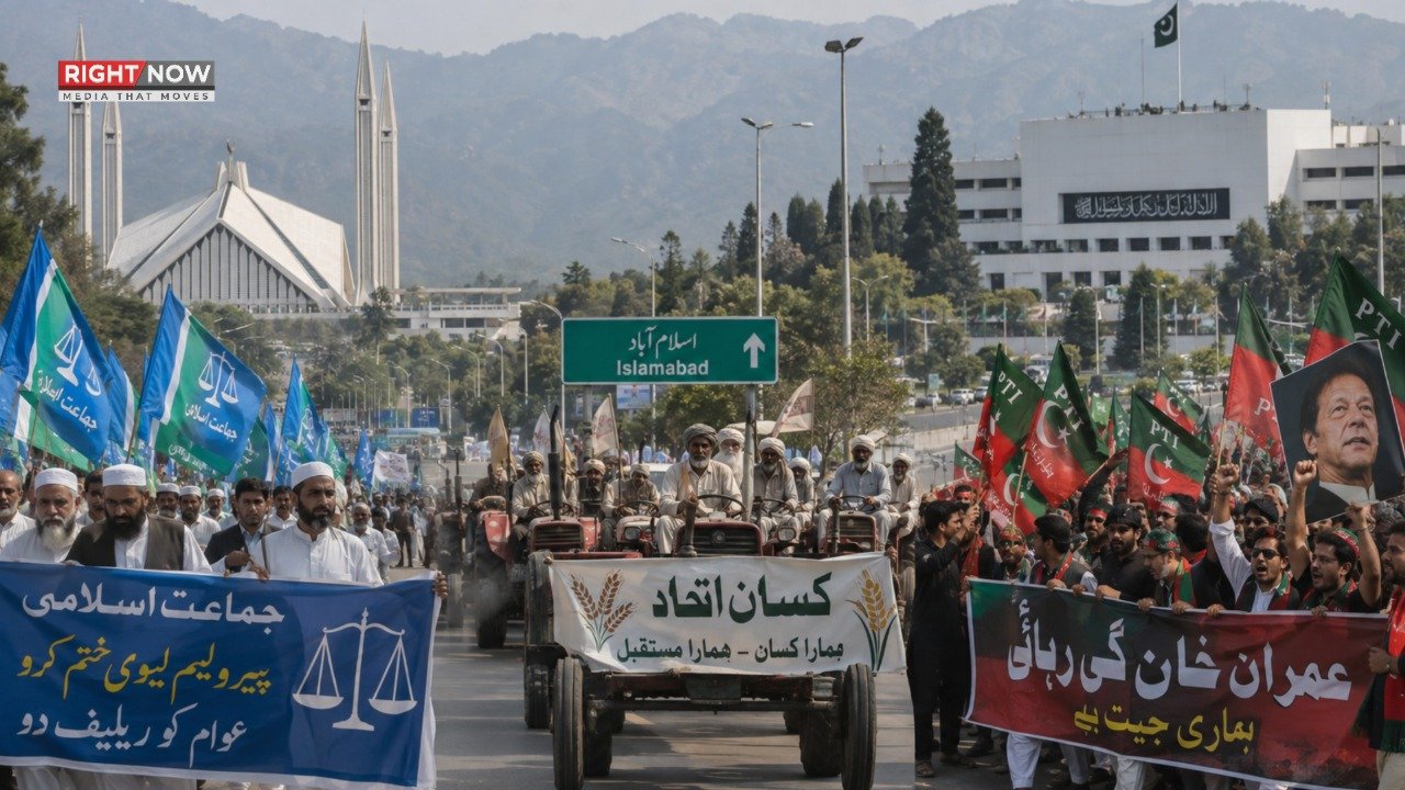اسلام آباد میں 3 بڑے احتجاج، جماعت اسلامی کسان اتحاد اور پی ٹی آئی متحرک