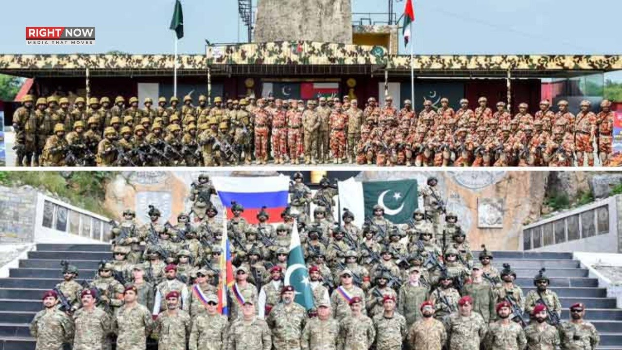 پاک روس اور پاک عمان مشترکہ فوجی مشقوں کا آغاز، دفاعی تعاون کی مضبوطی