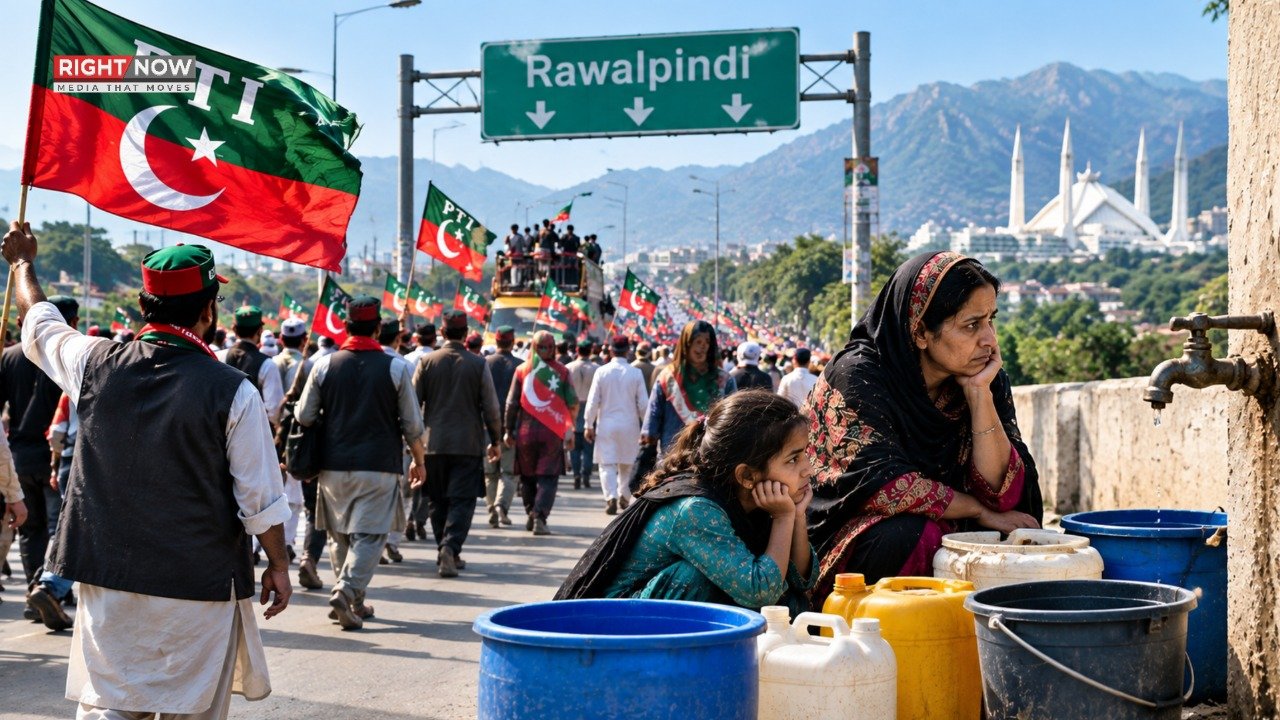 پی ٹی آئی لانگ مارچ سے راولپنڈی میں پانی کی قلت، شہری پریشان